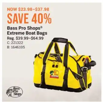 Cabela's Bass Pro Shops Extreme Boat Bags offer