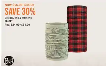 Cabela's Select Men's & Women's Buff offer