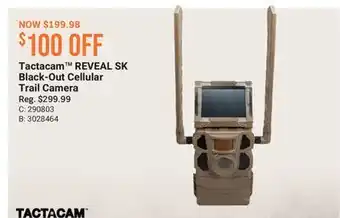 Cabela's Tactacam REVEAL SK Black-Out Cellular Trail Camera offer