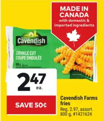 Giant Tiger Cavendish Farms Fries offer