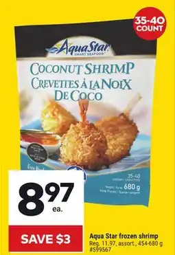 Giant Tiger Aqua Star frozen shrimp offer