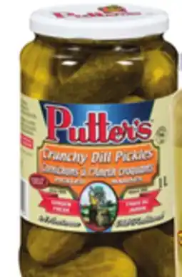 Giant Tiger Putter's sauerkraut pickles offer