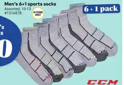 Giant Tiger Men's 6+1 sports socks offer