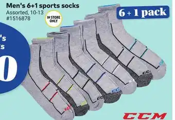 Giant Tiger Men's 6+1 sports socks offer