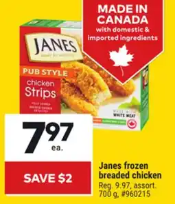 Giant Tiger Janes frozen breaded chicken offer
