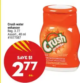 Giant Tiger Crush water enhancer offer