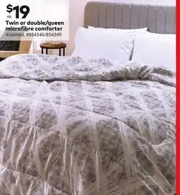 Giant Tiger Twin or double/queen microfibre comforter offer