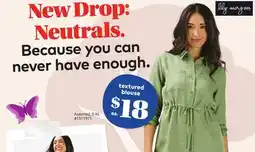 Giant Tiger textured blouse offer
