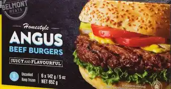 Giant Tiger Belmont Meats burgers offer