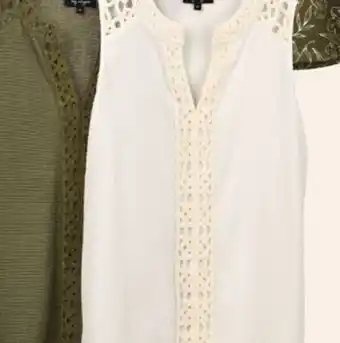 Giant Tiger Lace or pintuck top offer