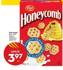 Giant Tiger Post cereal offer
