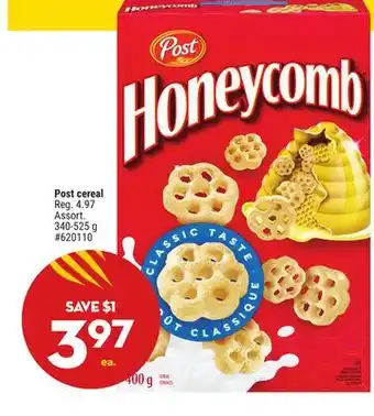 Giant Tiger Post cereal offer