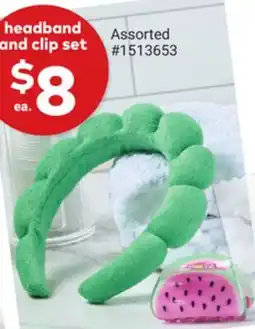 Giant Tiger headband and clip set offer