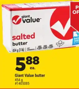 Giant Tiger Giant Value butter offer