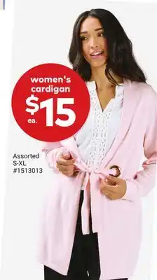 Giant Tiger women's cardigan offer