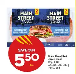 Giant Tiger Main Street Deli sliced meat offer