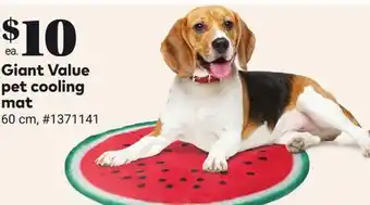 Giant Tiger Giant Value pet cooling mat offer