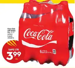 Giant Tiger Coca-Cola soft drinks offer