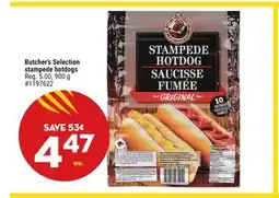 Giant Tiger Butcher's Selection stampede hotdogs offer