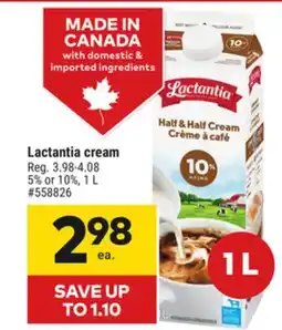 Giant Tiger Lactantia cream offer