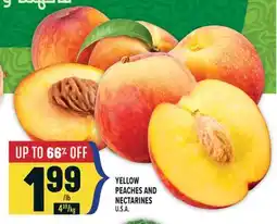 Marché Adonis YELLOW PEACHES AND NECTARINES offer