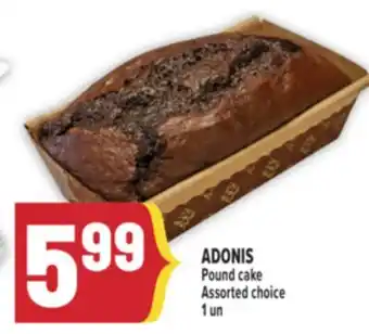 Marché Adonis ADONIS Pound cake offer