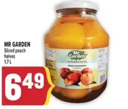 Marché Adonis MR GARDEN Sliced peach halves offer