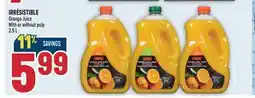 Marché Adonis IRRÉSISTIBLE Orange Juice offer