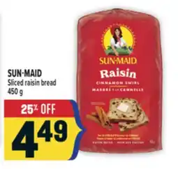 Marché Adonis SUN-MAID Sliced raisin bread offer