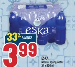 Marché Adonis ESKA Natural spring water offer