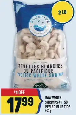 Marché Adonis RAW WHITE SHRIMPS 41 - 50 PEELED BLUE TIDE offer