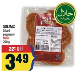 Marché Adonis SOLMAZ Sliced pepperoni Halal offer