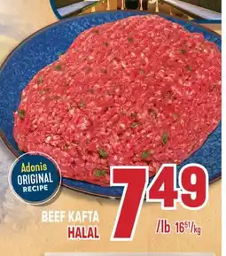 Marché Adonis BEEF KAFTA HALAL offer