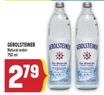 Marché Adonis GEROLSTEINER Natural water offer