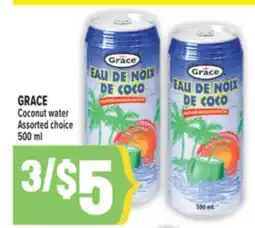 Marché Adonis GRACE Coconut water offer
