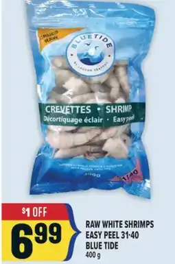 Marché Adonis RAW WHITE SHRIMPS EASY PEEL 31-40 BLUE TIDE offer