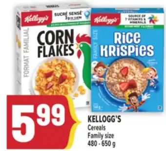 Marché Adonis KELLOGG'S Cereals offer