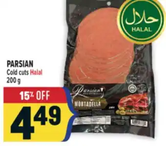 Marché Adonis PARSIAN Cold cuts Halal offer