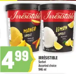 Marché Adonis IRRÉSISTIBLE Sorbet offer