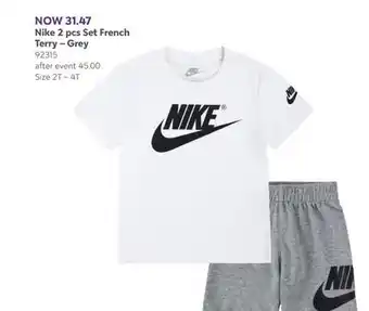 Babies 'R' Us Nike 2 pcs Set French Terry – Grey offer