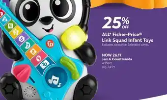 Babies 'R' Us Fisher-Price Link Squad Infant Jam & Count Panda Toys offer