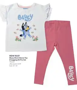 Babies 'R' Us Bluey Short Sleeve Top & Legging 02 Pcs Set offer