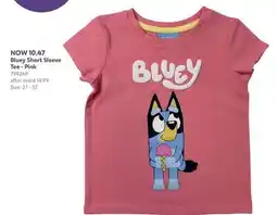 Babies 'R' Us Bluey Short Sleeve Tee - Pink offer