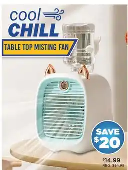 Showcase cool CHILL TABLE TOP MISTING FAN offer
