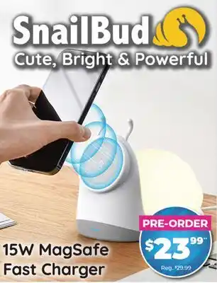 Showcase SnailBud 15W MagSafe Fast Charger offer