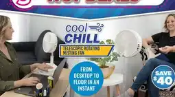 Showcase cool CHILL TELESCOPIC ROTATING MISTING FAN offer