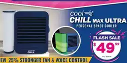 Showcase COOL CHILL MAX ULTRA PERSONAL SPACE COOLER FLASH offer