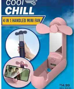 Showcase cool CHILL 4 IN 1 HANDLED MINI FAN offer