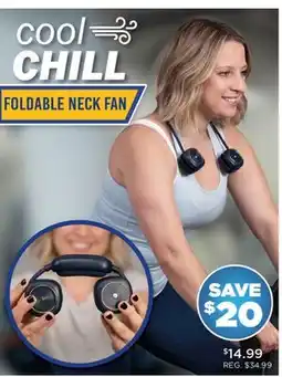 Showcase cool CHILL FOLDABLE NECK FAN offer