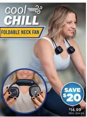 Showcase cool CHILL FOLDABLE NECK FAN offer
